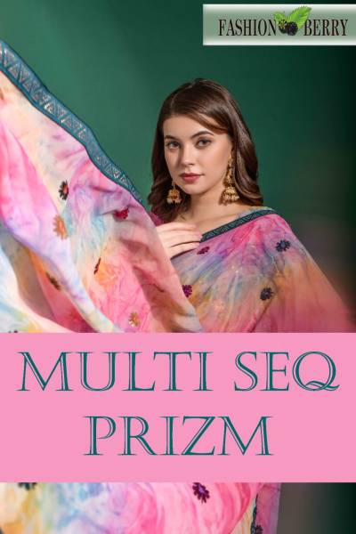 MULTI SEQ PRIZAM BY FASHION BERRY HEAVY GEORGETTE SAREES WHOLESALER IN INDIA
